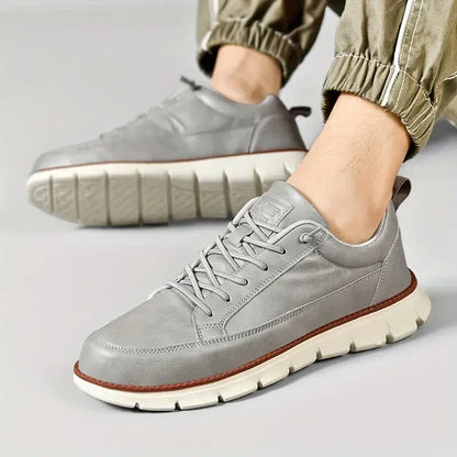 Baskets En Cuir À Lacets Tendance Pour Homme