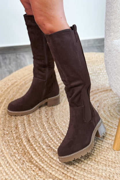 Bottes Petits Talons Choco