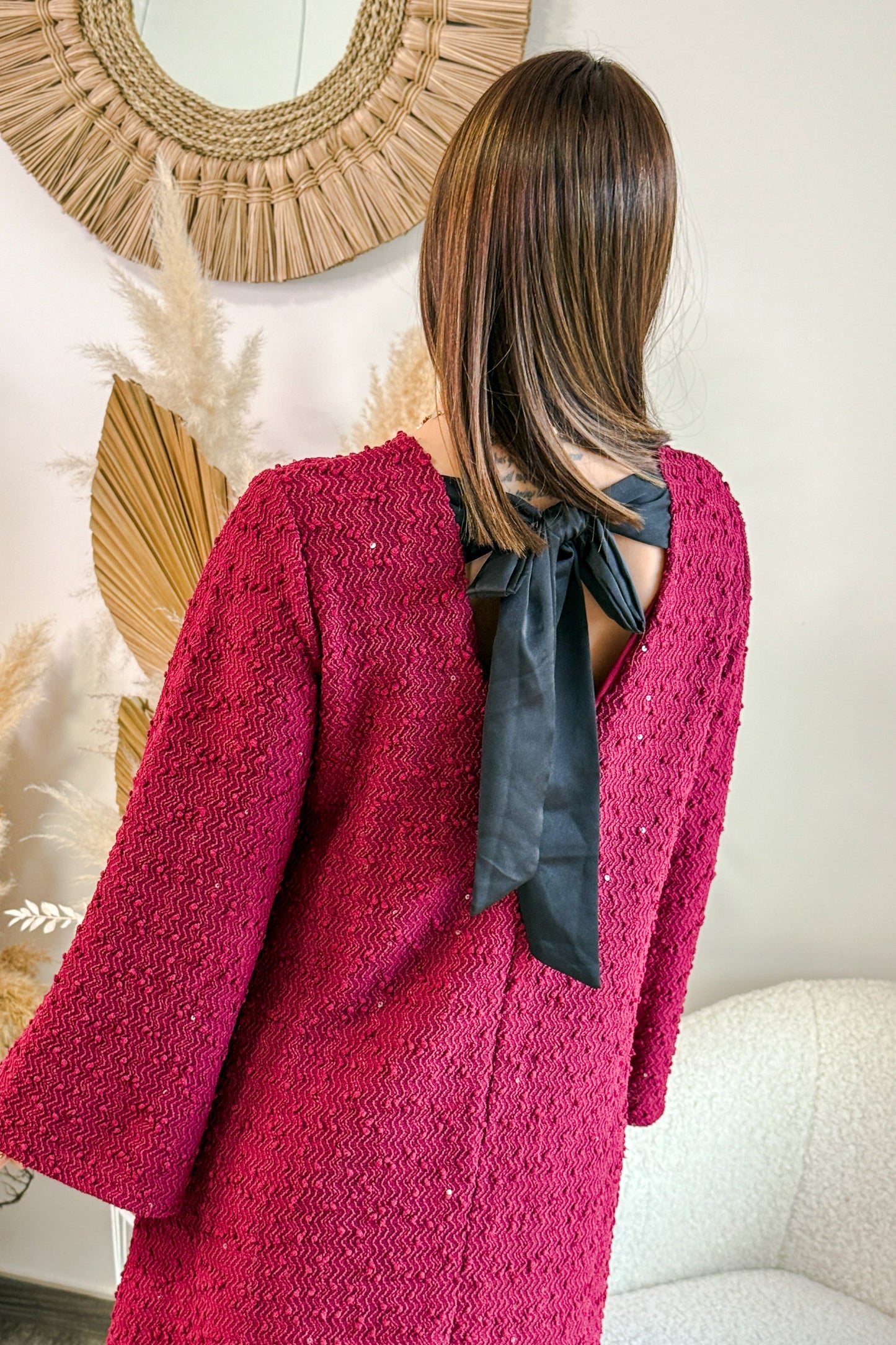 Robe Salomé Bordeaux