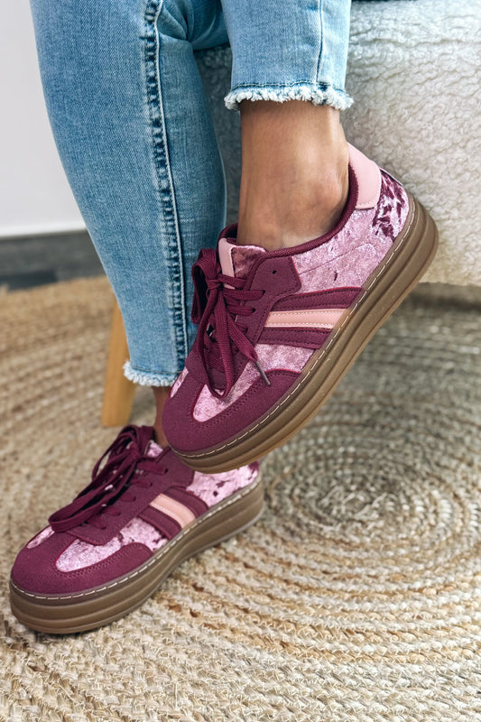 Basket Addax Bordeaux Bi-Matières