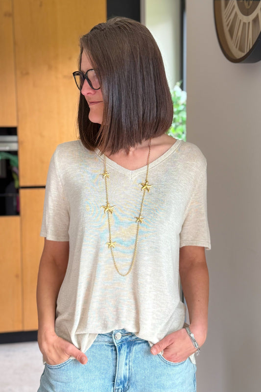 T-shirt Anaella Beige