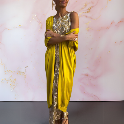 Zephyra™ - Robe Élégante avec Gilet pour un Look Sophistiqué et Confortable