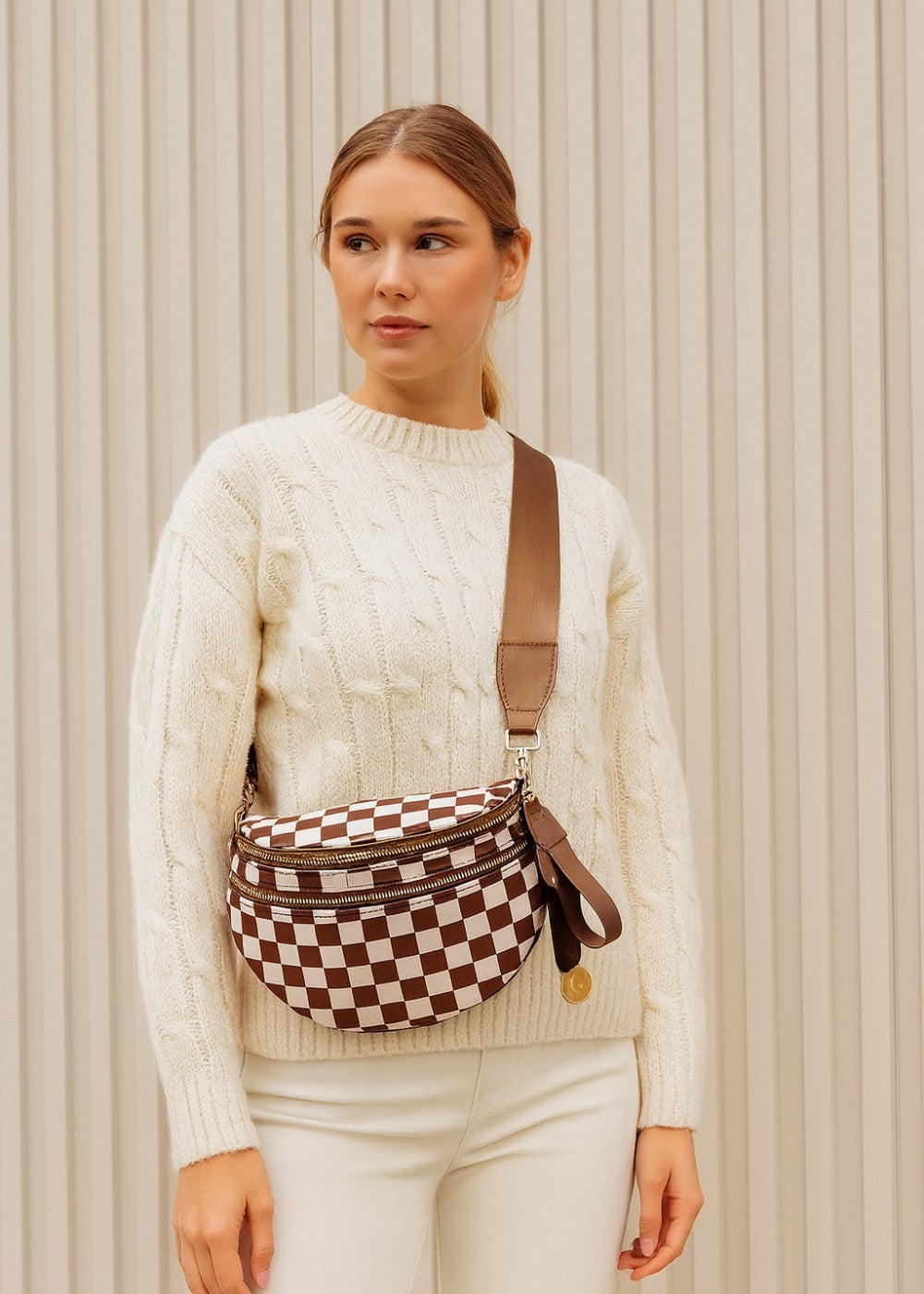 Sac banane en cuir élégant pour un style mains libres