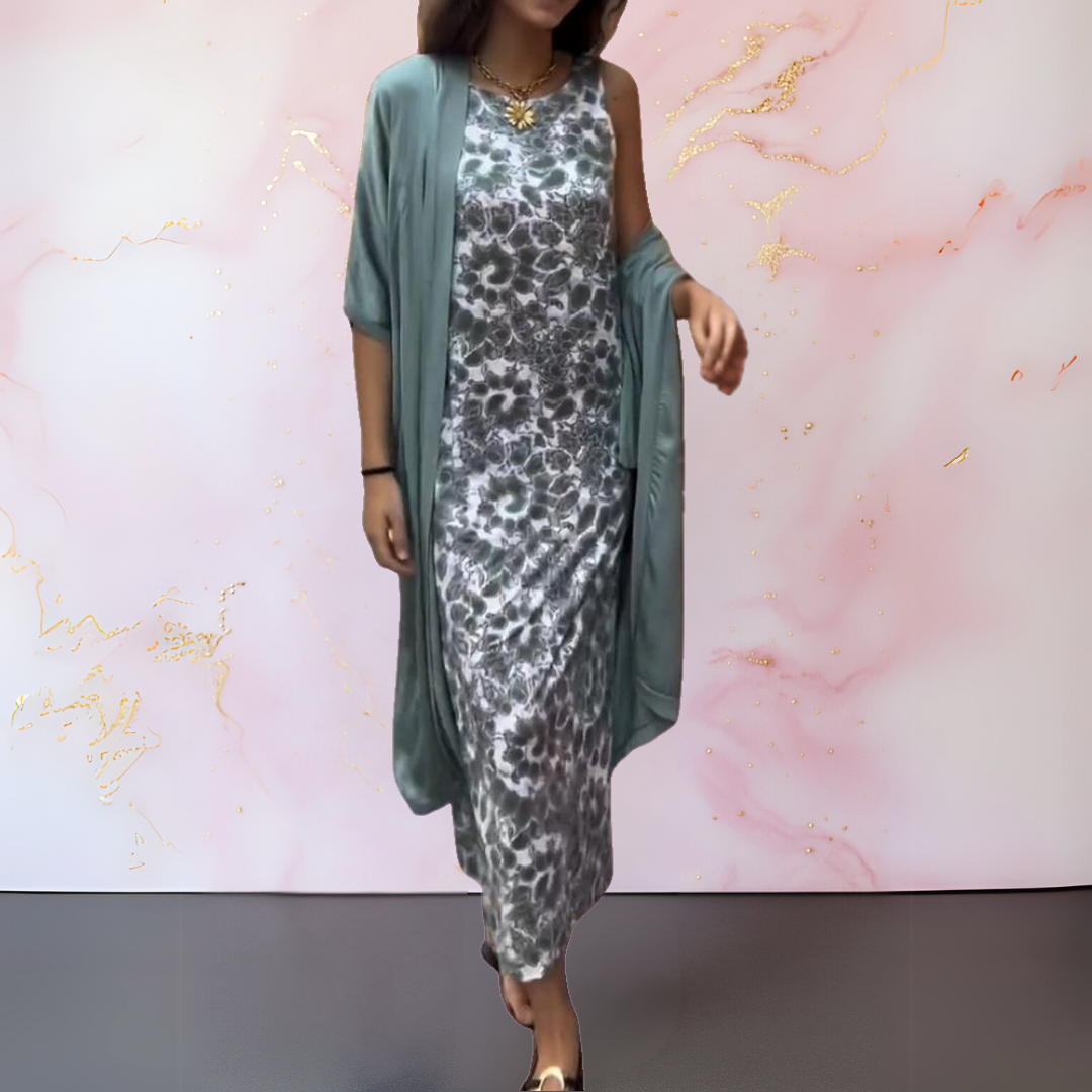 Zephyra™ - Robe Élégante avec Gilet pour un Look Sophistiqué et Confortable