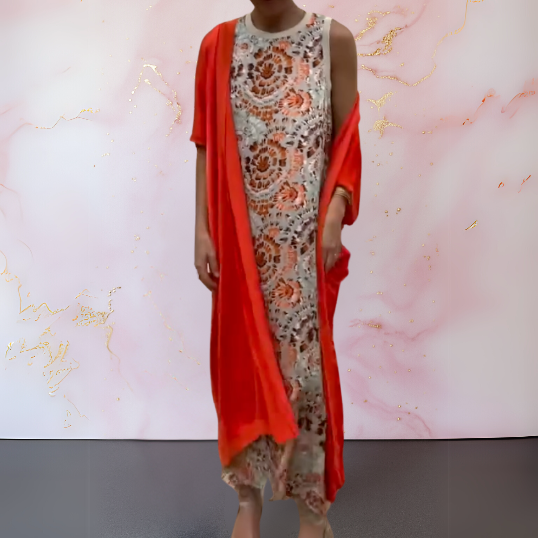 Zephyra™ - Robe Élégante avec Gilet pour un Look Sophistiqué et Confortable