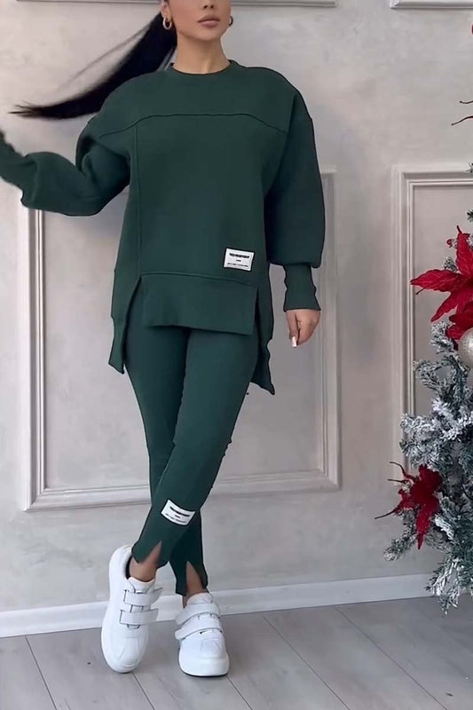 Ensemble sweat-shirt et leggings décontractés