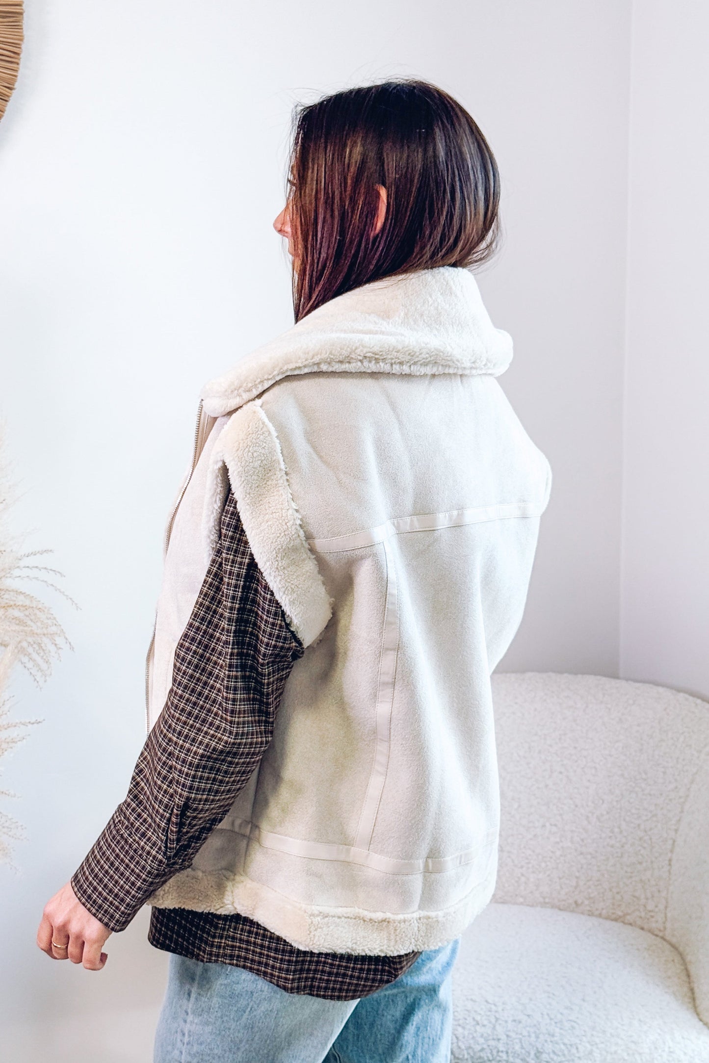 Veste Sans Manches Mirthe Beige