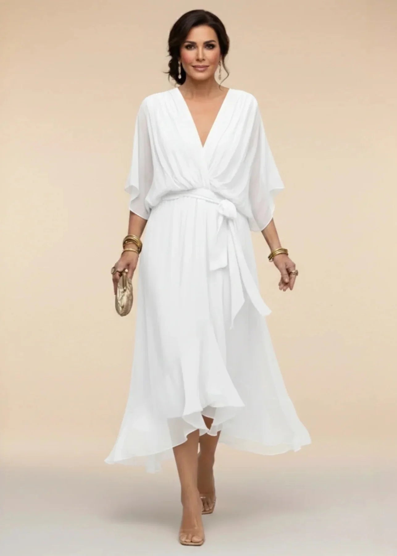 Alizée™ | Robe fluide à col en V