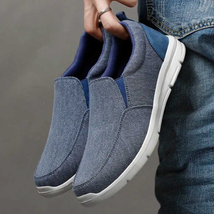 Mocassins Plats En Tissu Tendance Pour Homme