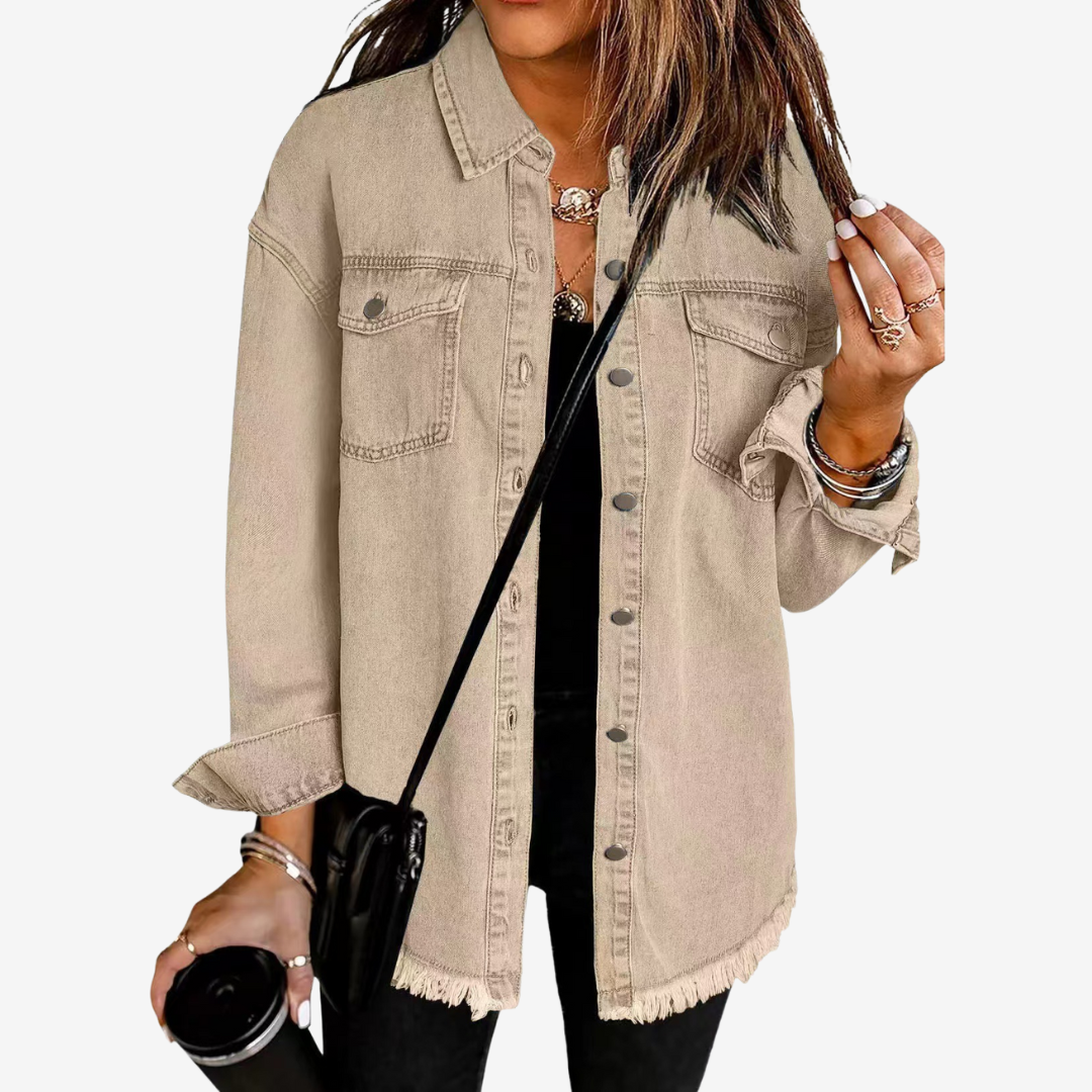 Lucille™ Veste en Jean Oversize