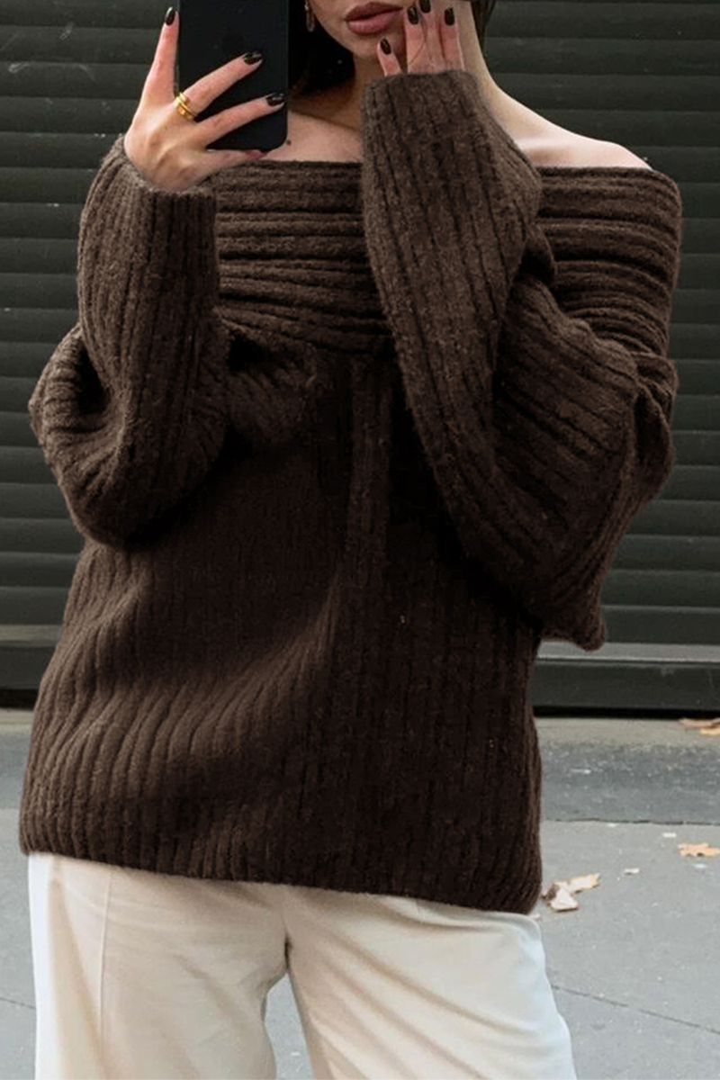 Pull d'hiver en tricot confortable pour un confort décontracté