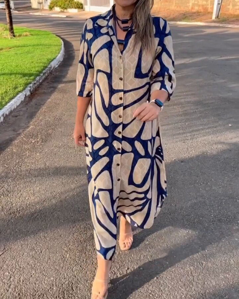 Ellie | Fashion Print Shirt Dress