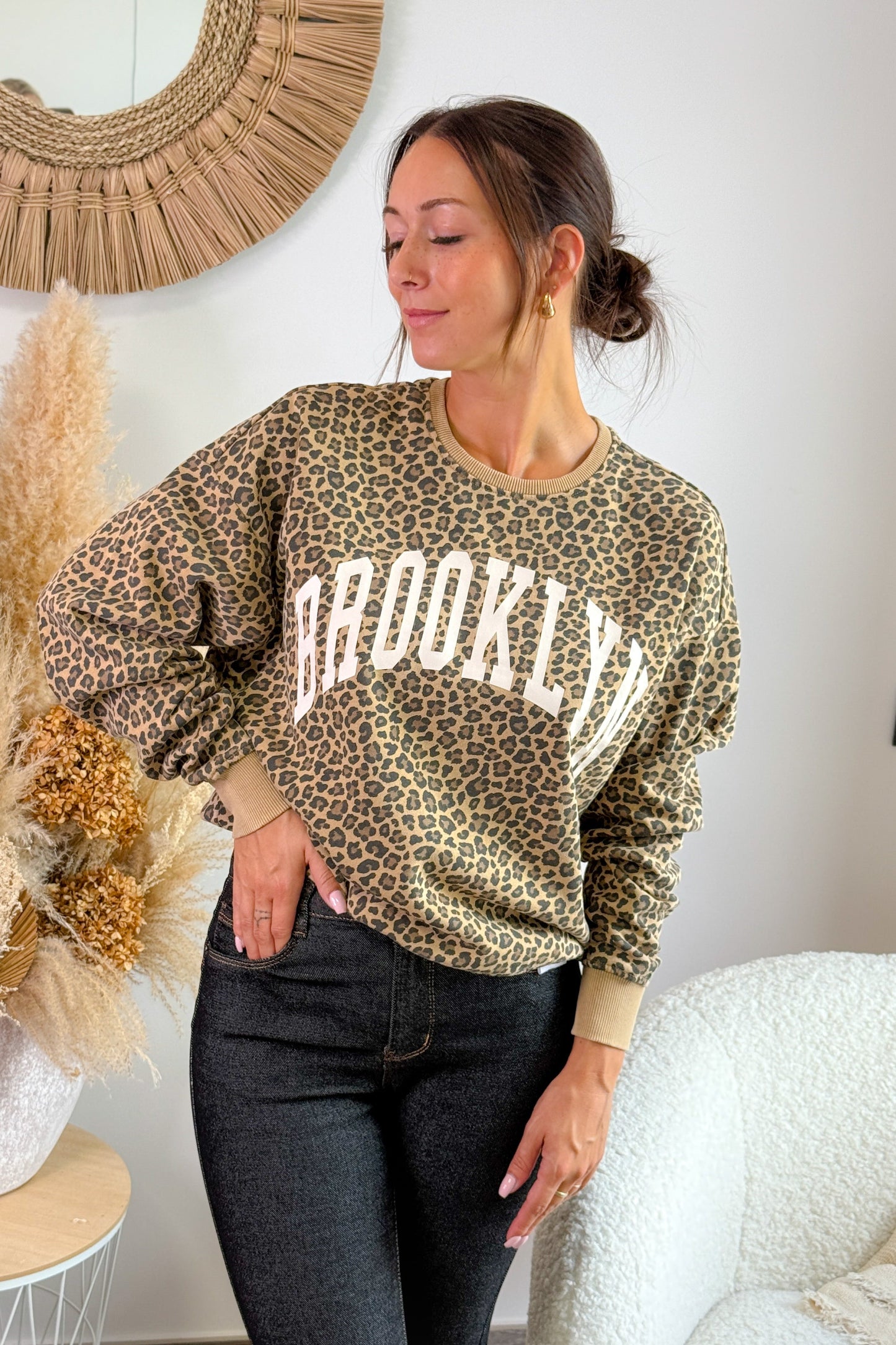 Sweat Léo Camel Only