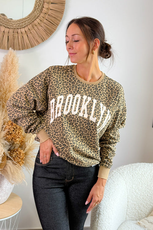 Sweat Léo Camel Only