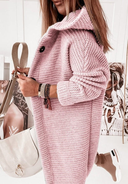 Cardigan en grosse maille confortable