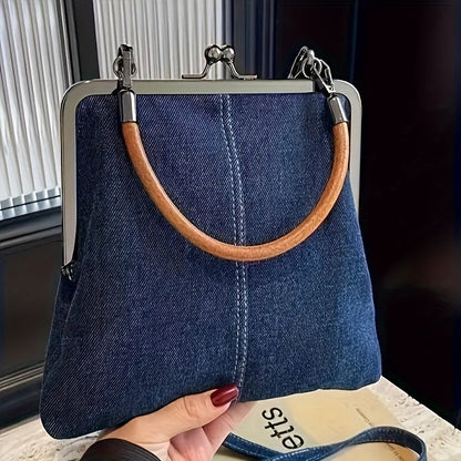 Sac À Bandoulière En Jean Premium