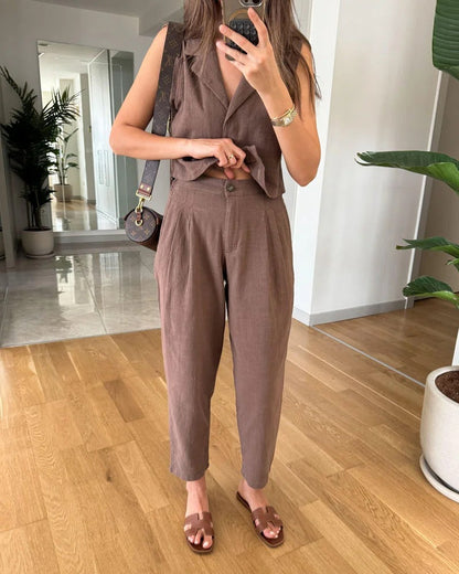 Ensemble en coton et lin