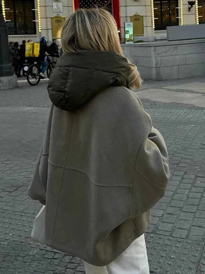 Veste matelassée à capuche oversize confortable