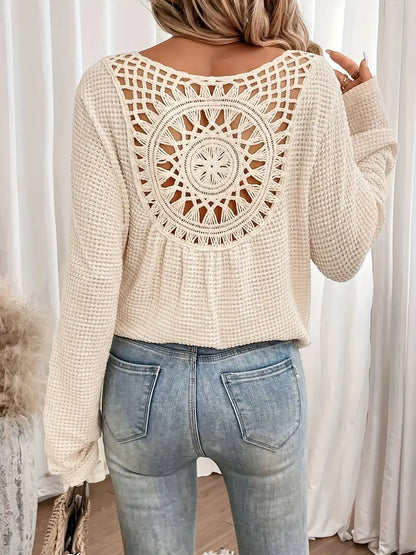 Belen™ - Blouse élégante de style Ibiza avec décolleté en V