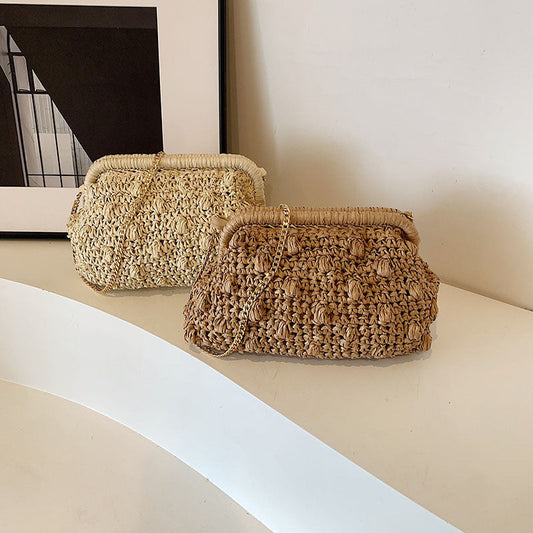 Sac à bandoulière en fibre naturelle