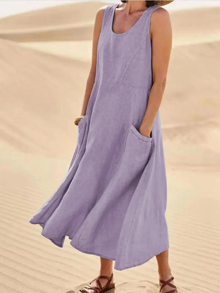 Robe sans manches pour femmes