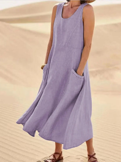 Robe sans manches pour femmes