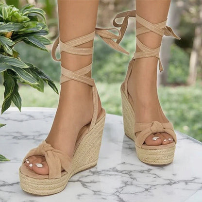 Alice Leroy® | Sandales compensées en crochet été