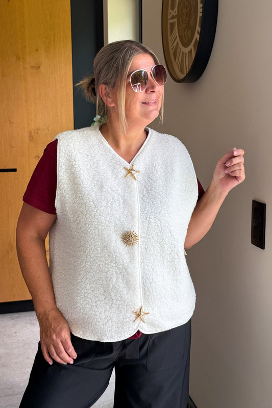 Gilet Teddy Luppa Blanc GT