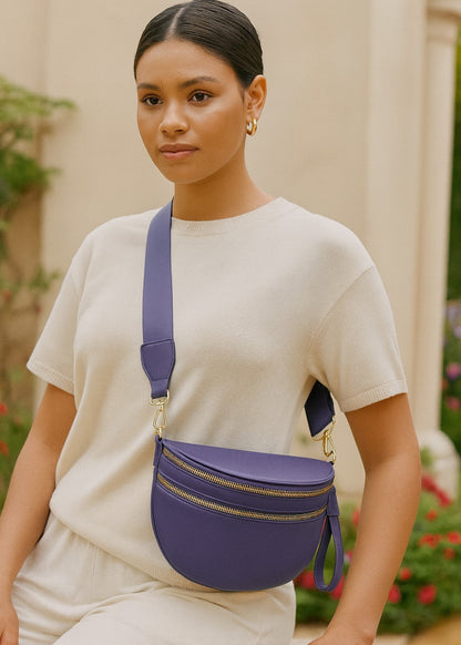 Sac banane en cuir élégant pour un style quotidien mains libres