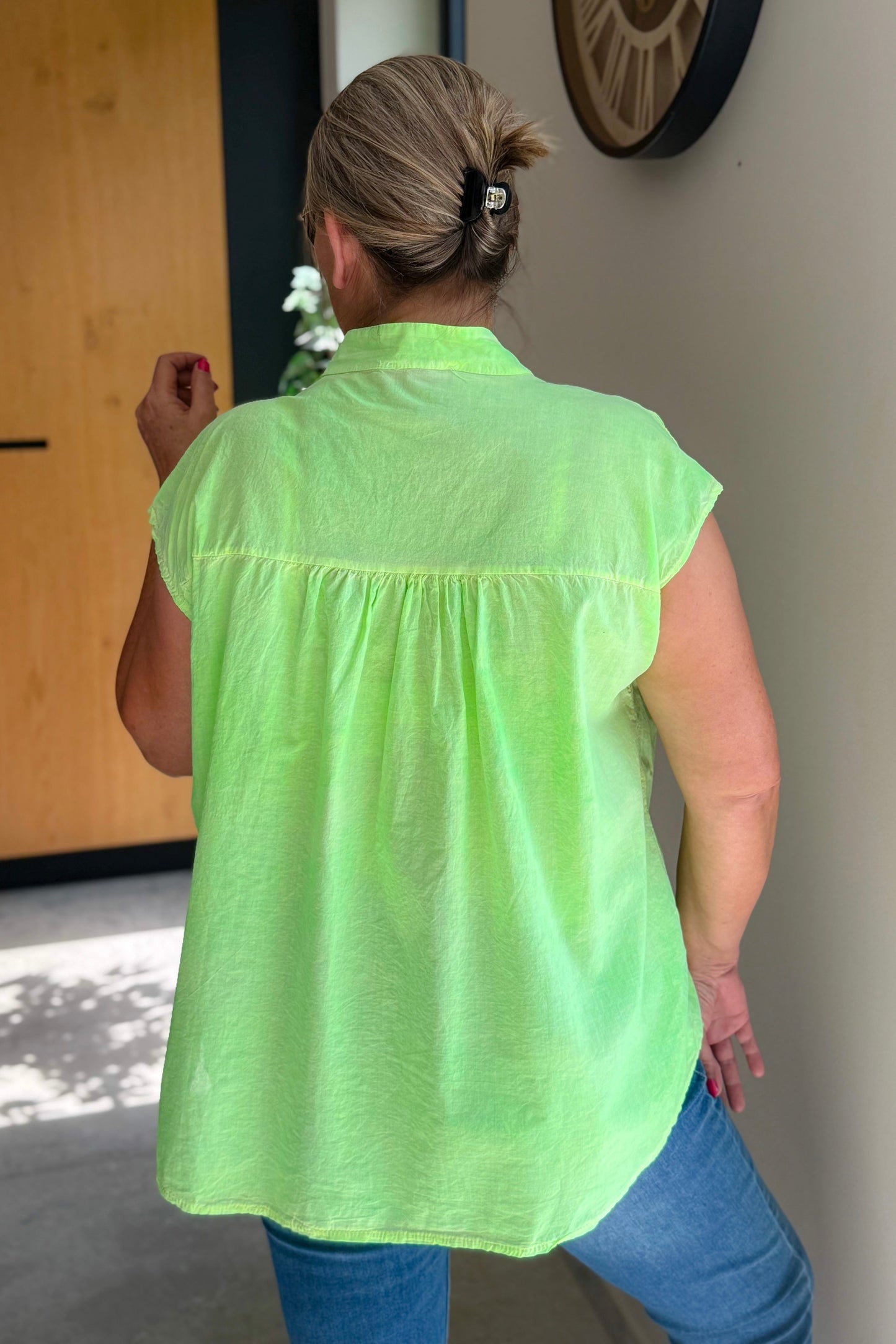 Chemise Pimpa Vert Fluo