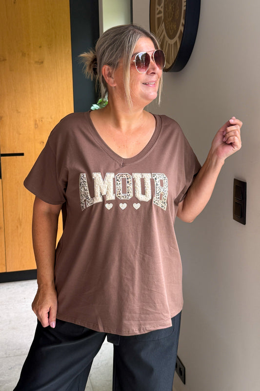 T-Shirt " Amour" Choco GT