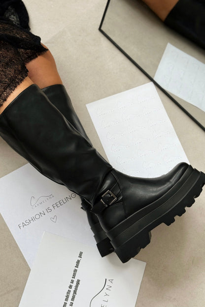 Botte Irina Noir Mollet XL