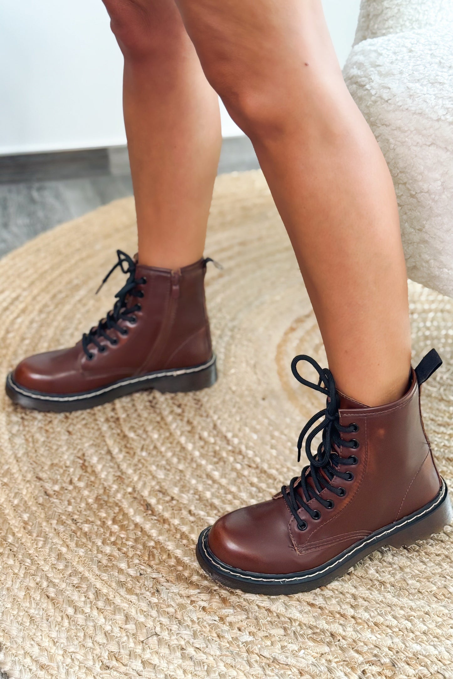Bottine Style Doc Brun
