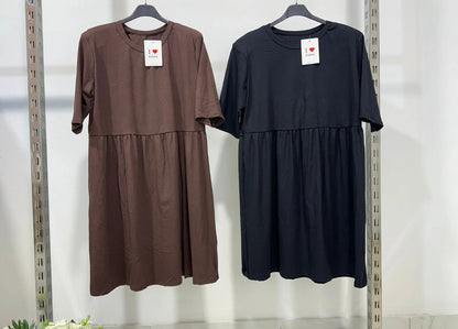 Elandra™ - Robe mi-longue élégante à manches mi-longues
