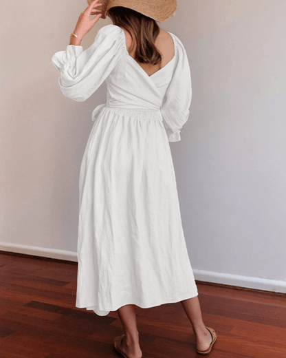 Tana | Robe Française à Manches Volantes