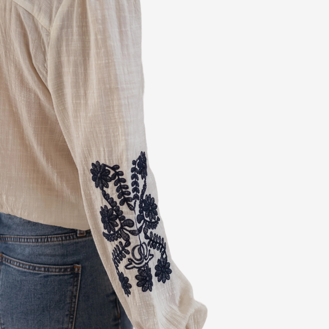 Isaure™ Haut à Broderies