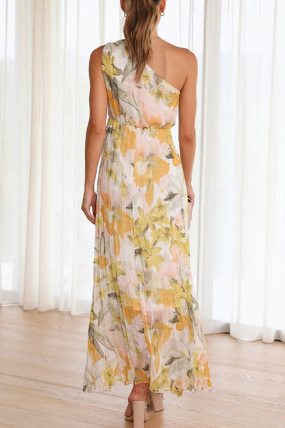 Caprice - Robe à motifs avec épaules dénudées