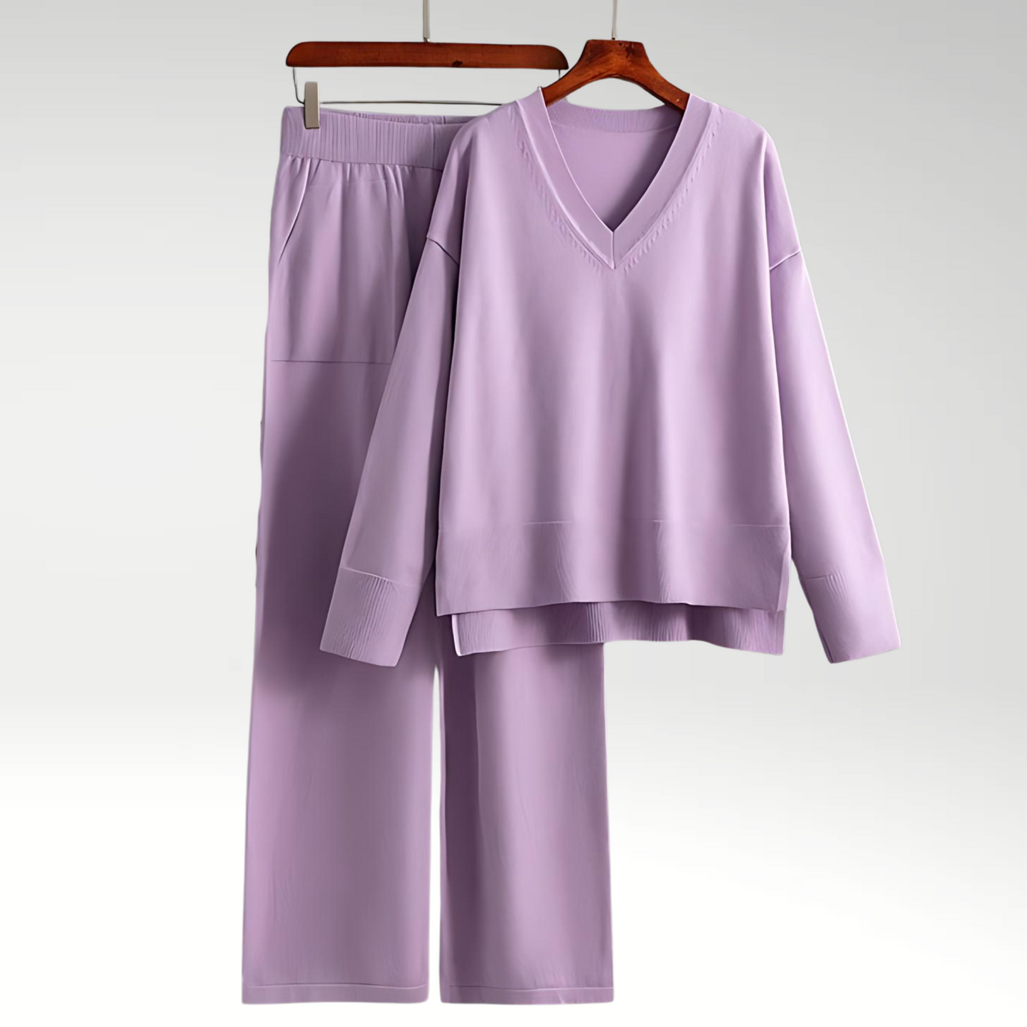 Luxe Ensemble deux pièces col V
