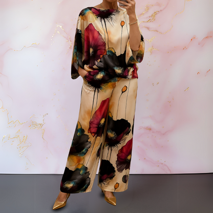 Ysella™ - Ensemble Satiné Deux Pièces pour Femmes au Style Audacieux et Raffiné