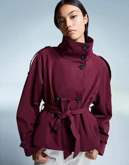 Trench-coat classique léger d'automne