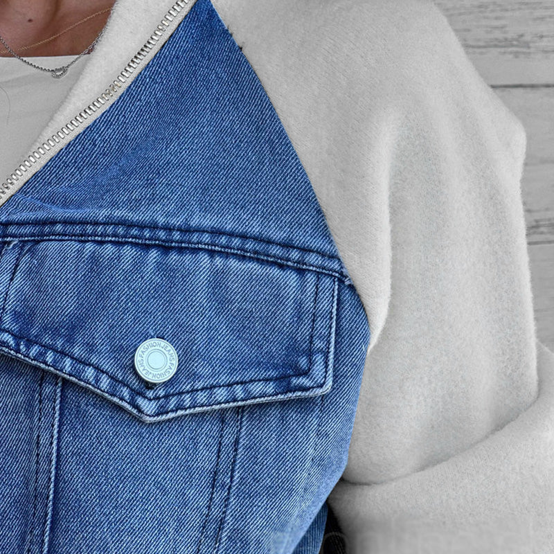 Veste en jean classique décontractée pour femmes