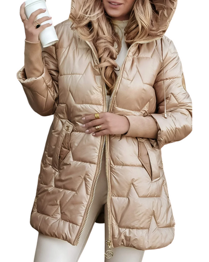 Veste matelassée à capuche confortable pour un style sans effort