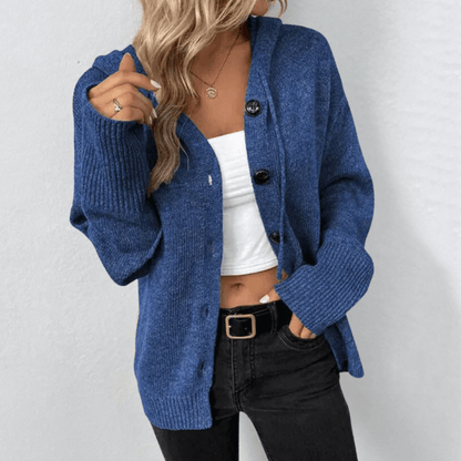 Cardigan en maille à boutons confortable pour femmes