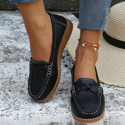 Mocassins Élégants et Confortables avec Détail Tressé