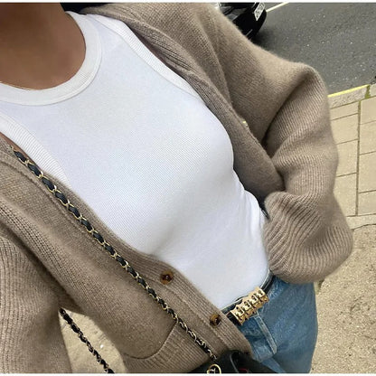 Veste en tricot classique et confortable pour femmes