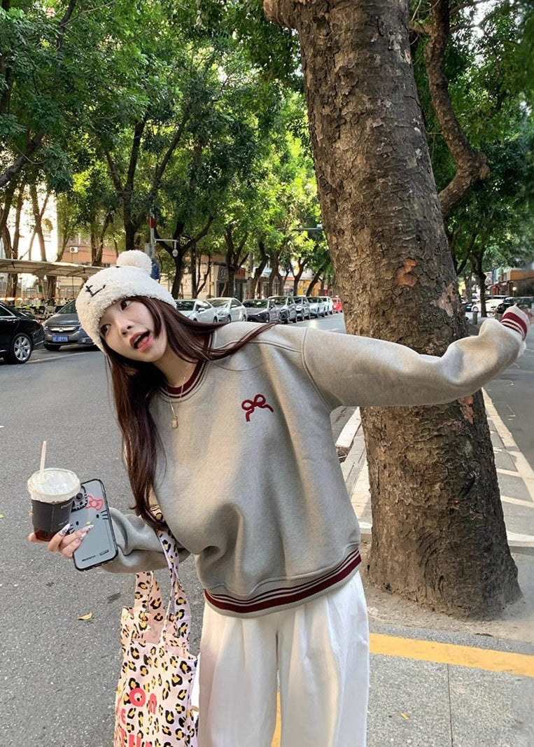Korean Bow Sweater