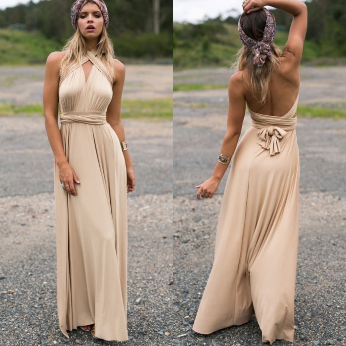 Robe convertible 15 en 1 avec plusieurs options de style