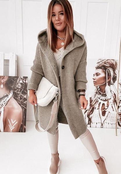 Cardigan en grosse maille confortable
