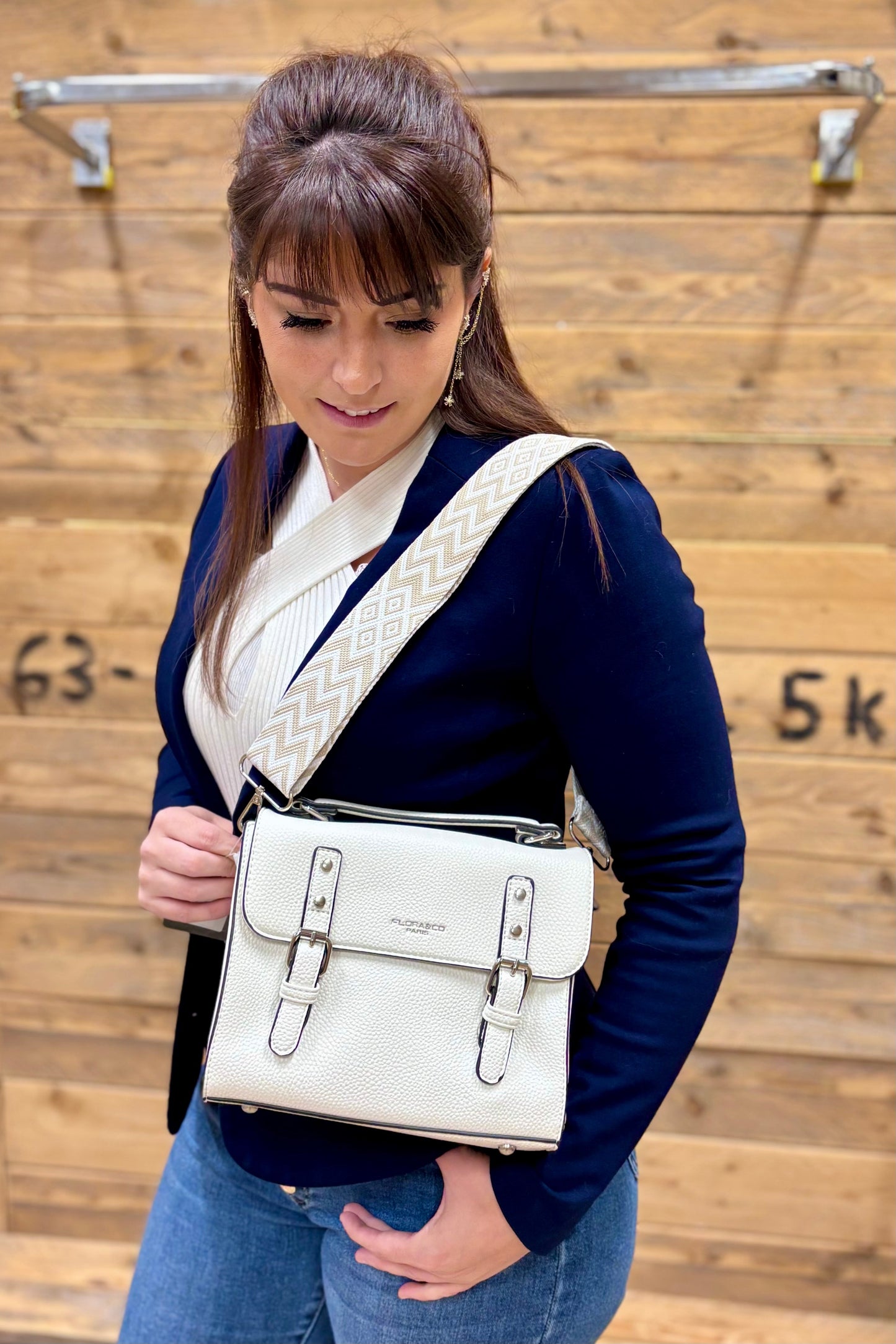 Sac Style Cartable Reyline Blanc