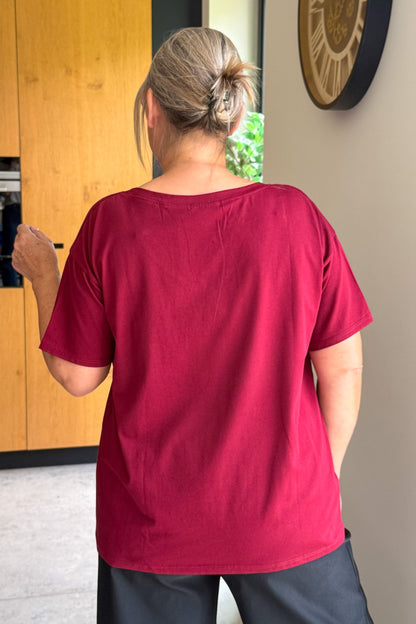 T-Shirt " Cherry" Bordeaux GT